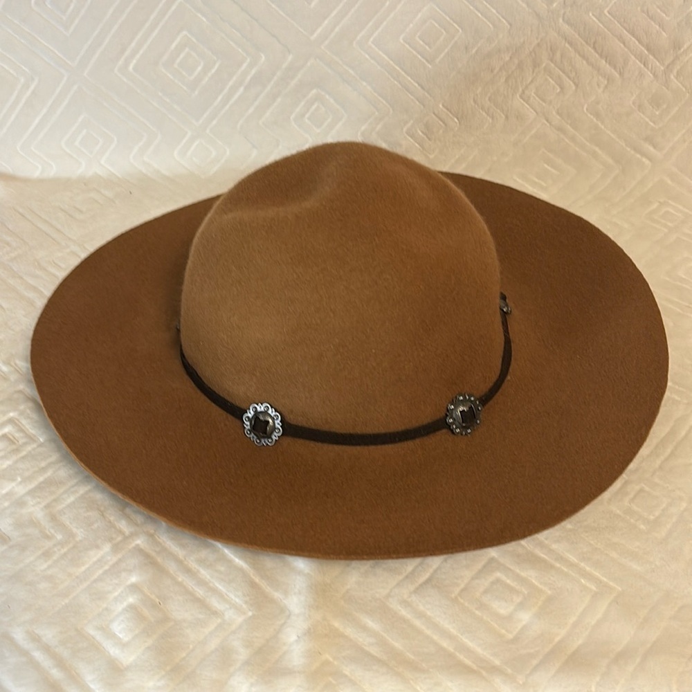 America Eagle brown 100% wool hat